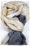 Maysoon Paisley Frontière Pashmina Cashmere Scarf