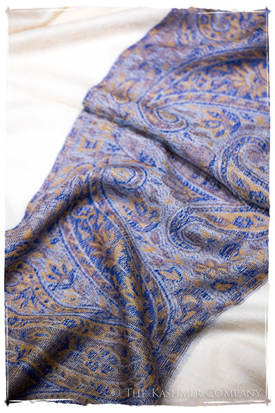 Maya Paisley Frontière Pashmina Cashmere Scarf