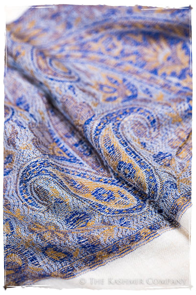 Maya Paisley Frontière Pashmina Cashmere Scarf