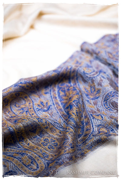 Maya Paisley Frontière Pashmina Cashmere Scarf