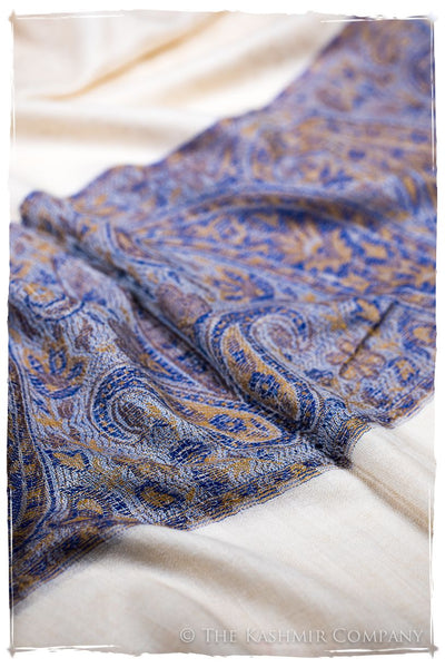 Maya Paisley Frontière Pashmina Cashmere Scarf