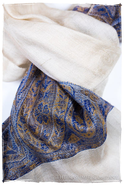 Maya Paisley Frontière Pashmina Cashmere Scarf