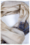 Maya Paisley Frontière Pashmina Cashmere Scarf
