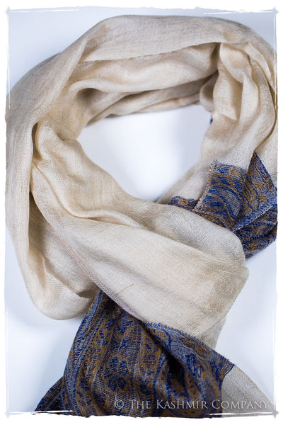 Maya Paisley Frontière Pashmina Cashmere Scarf