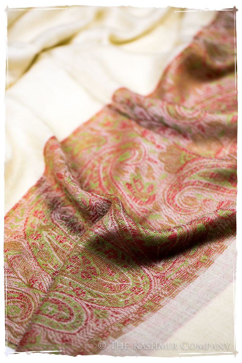 Mai Paisley Frontière Pashmina Cashmere Scarf