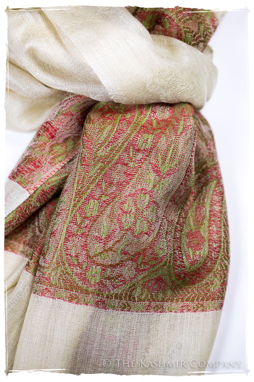 Mai Paisley Frontière Pashmina Cashmere Scarf