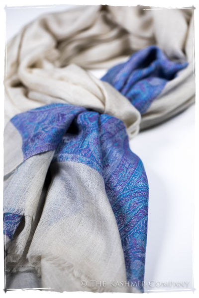 Leila Paisley Frontière Pashmina Cashmere Scarf