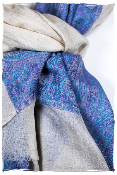 Leila Paisley Frontière Pashmina Cashmere Scarf