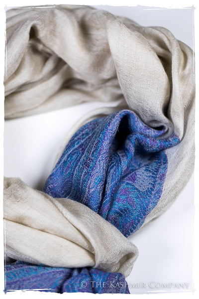 Leila Paisley Frontière Pashmina Cashmere Scarf