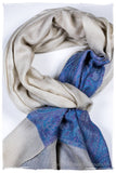 Leila Paisley Frontière Pashmina Cashmere Scarf