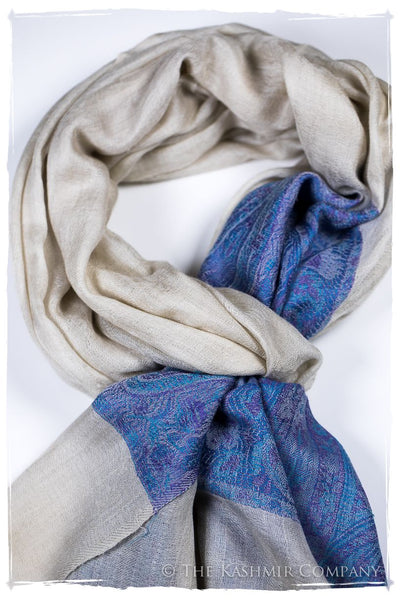 Leila Paisley Frontière Pashmina Cashmere Scarf