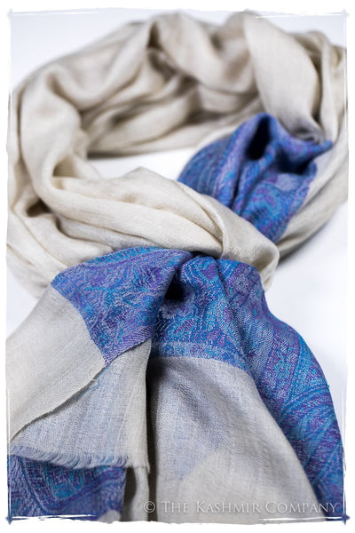 Leila Paisley Frontière Pashmina Cashmere Scarf