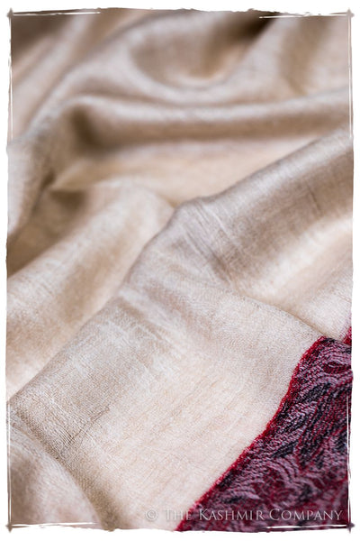 Layal Paisley Frontière Pashmina Cashmere Scarf