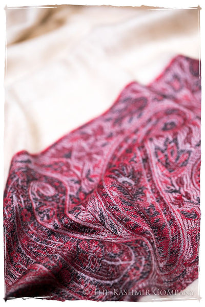 Layal Paisley Frontière Pashmina Cashmere Scarf