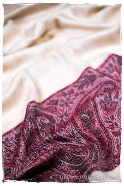 Layal Paisley Frontière Pashmina Cashmere Scarf