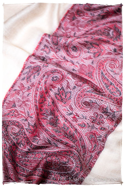 Layal Paisley Frontière Pashmina Cashmere Scarf