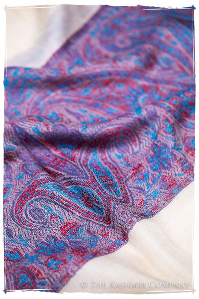 Khairunnisa Paisley Frontière Pashmina Cashmere Scarf