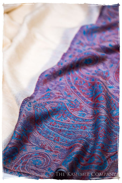 Khairunnisa Paisley Frontière Pashmina Cashmere Scarf