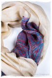 Khairunnisa Paisley Frontière Pashmina Cashmere Scarf