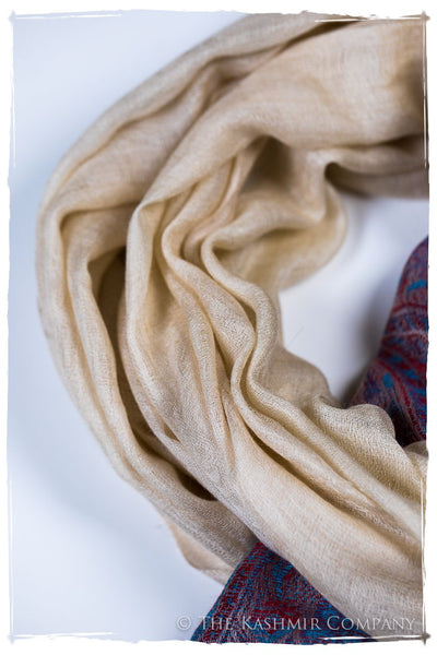 Khairunnisa Paisley Frontière Pashmina Cashmere Scarf