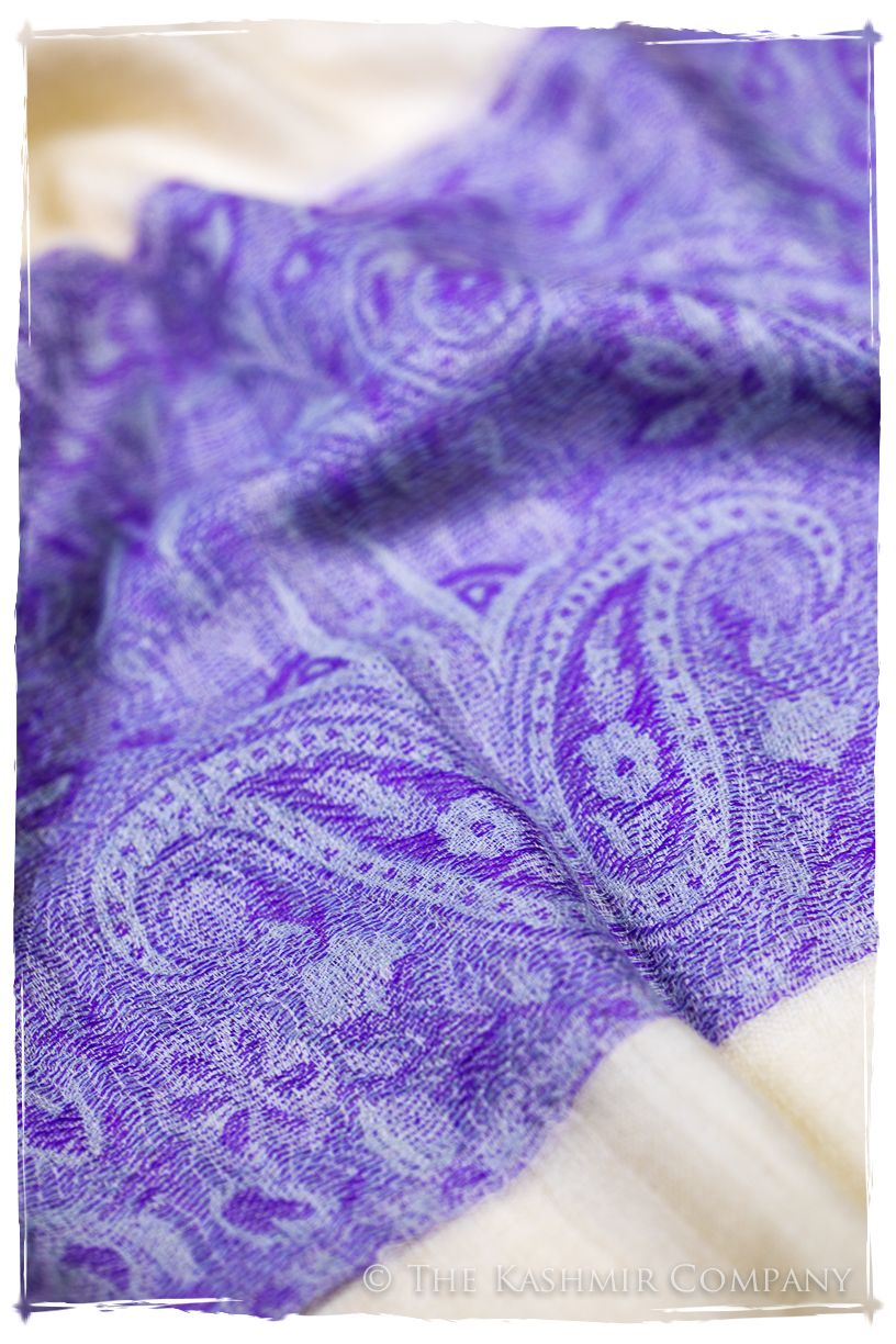 Khadija Paisley Frontière Pashmina Cashmere Scarf
