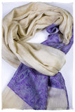 Khadija Paisley Frontière Pashmina Cashmere Scarf
