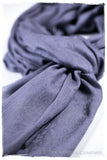Deep Periwinkle Paisley Kashmir Wool Scarf