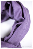 Orchid Mist Paisley Kashmir Wool Scarf