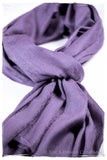 Orchid Mist Paisley Kashmir Wool Scarf