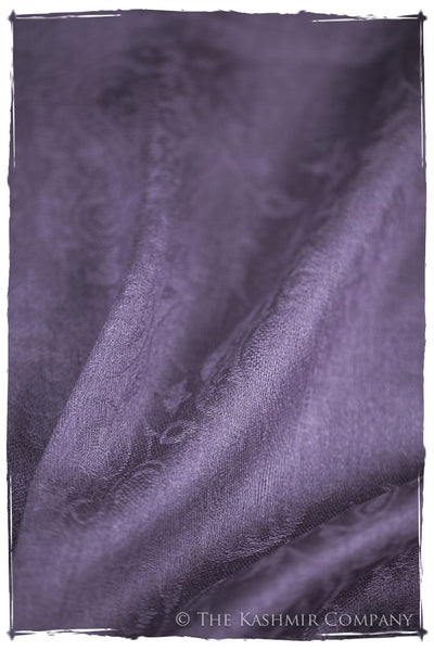 Orchid Mist Paisley Kashmir Wool Scarf