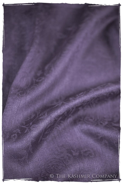 Orchid Mist Paisley Kashmir Wool Scarf