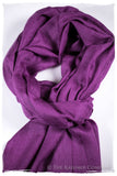 Purple Wine Paisley Kashmir Wool Scarf