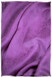 Purple Wine Paisley Kashmir Wool Scarf