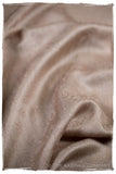 Frosted Almond Paisley Kashmir Wool Scarf