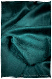 Adriatic Bleu Paisley Kashmir Wool Scarf