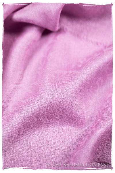 Lilac Chiffon Paisley Kashmir Wool Scarf