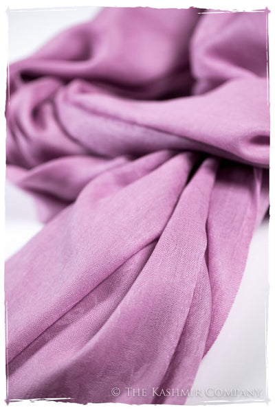 Lilac Chiffon Paisley Kashmir Wool Scarf