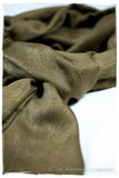 Organic Henna Paisley Kashmir Wool Scarf
