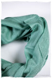 Aqua Haze Paisley Kashmir Wool Scarf