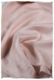 Pink Champagne Paisley Kashmir Wool Scarf
