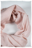 Pink Champagne Paisley Kashmir Wool Scarf