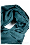 Lyons Bleu Paisley Kashmir Wool Scarf