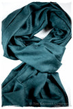 Lyons Bleu Paisley Kashmir Wool Scarf