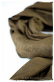 Bronze Mist Paisley Kashmir Wool Scarf