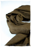Bronze Mist Paisley Kashmir Wool Scarf