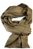 Bronze Mist Paisley Kashmir Wool Scarf