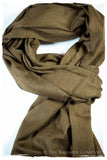 Bronze Mist Paisley Kashmir Wool Scarf