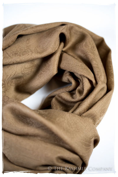 Cuban Sand Paisley Kashmir Wool Scarf