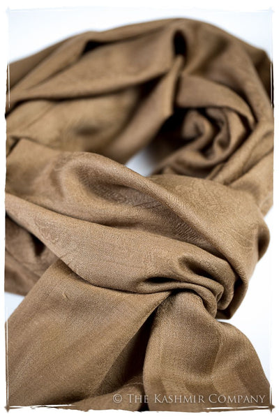 Cuban Sand Paisley Kashmir Wool Scarf