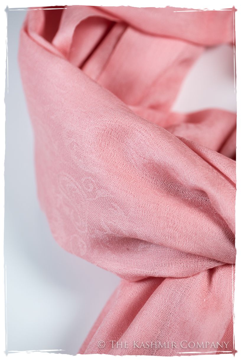 Almond Blossom Paisley Kashmir Wool Scarf